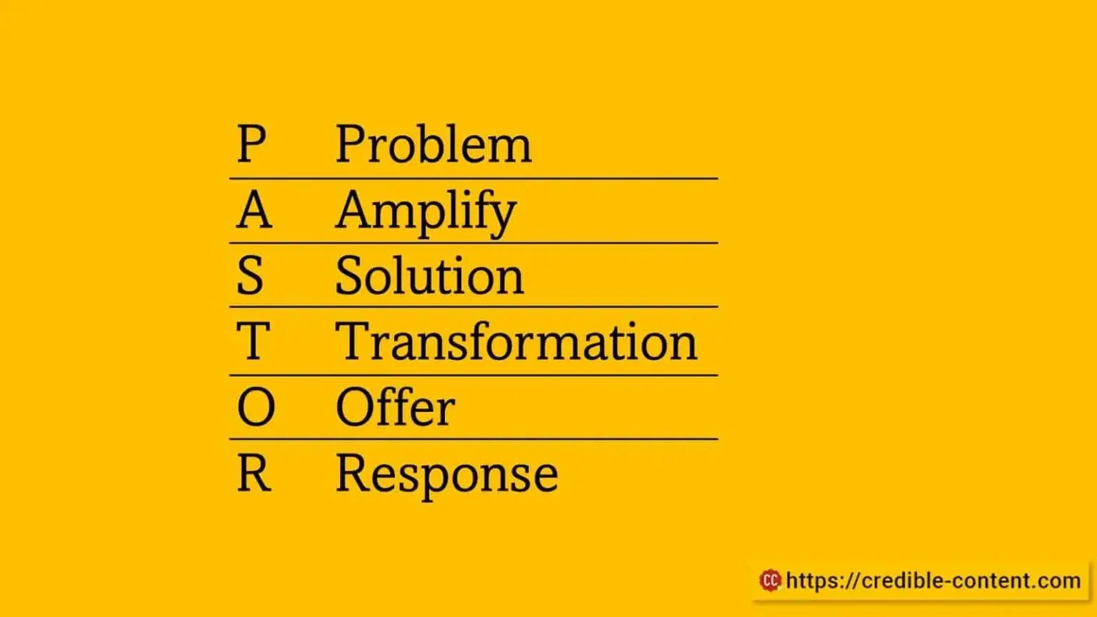 PASTOR framework