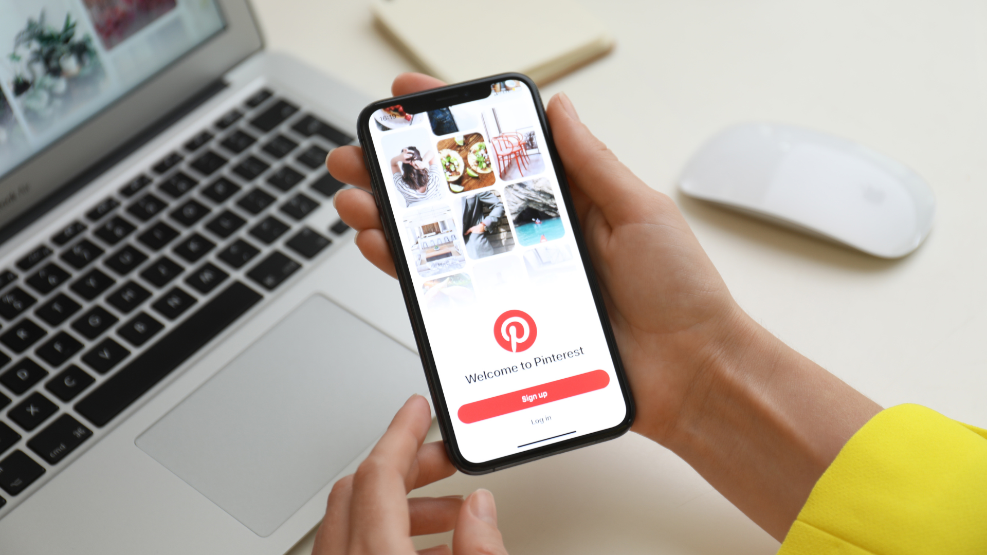 Pinterest app home pagina